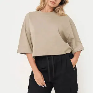 High Quality Wholesale t Shirt Woman Luxury Streetwear Over Size Tshirts Cotton Plus Size Women's T-shirts for Women 100% Cotton