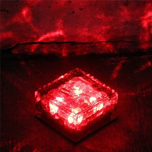 Hot Selling Outdoor Decoration IP65 Waterproof LED Solar Power Garden Floor Tile Underground Brick Lights for Decoration