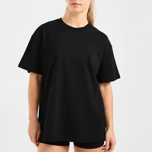 Top Trending Quality Wholesale Low Price Women's Short Sleeve Crew Neck Drop Shoulder Knitted Summer Casual Streetwear T-Shirts