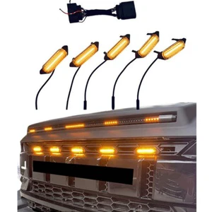 Car Grille Light ABS Plastic Net Replacement Yellow Light for Jetour Traveller T2 2024+ Car Exterior Accessory