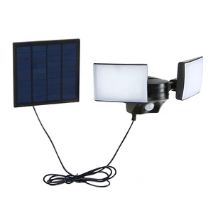 High Lumen PIR Waterproof LED Security Lights Outdoor Motion Sensor Security Light 2 Head Motion Detector Flood Light
