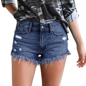 New Design Fashion Light Blue Denim Shorts for Women Summer Trendy Casual Shorts with Quality Wholesale Price