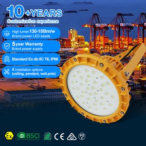 Premium Quality Explosion-Proof Lamp Ip65 Waterproof Port Terminal 50w 100w 150w Led Explosion-Proof Light