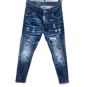 Premium Men's Plus Size Wide Leg Denim Jeans Eco-Friendly Heavyweight Fabric OEM Custom Private Label