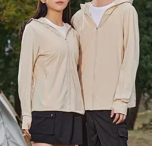 Sun protection Clothing with Ice Feel Skin-friendly Breathable Anti-UV Sunshade Outdoor Fishing for Men and Women Fishing Wear