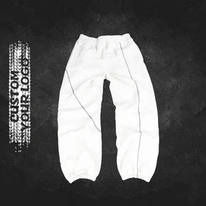 Custom Heavyweight Cotton Baggy Gym Jogger Mens Acid Wash Casual Stitching Wide Leg Sweatpants