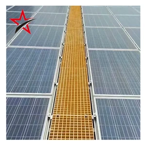 Farming Ground Grille Panel Car Wash Grille Platform Non-slip Fiberglass Grille Fiberglass Grating For Photovoltaic Walkway