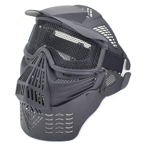 Action Union Tactical Full Face Masks Steel Mesh Protective Shield Full Face Masker for Outdoor CS Game