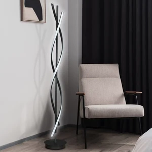 Minimalist Creative Floor Lamp Bedroom Living Room Personality Atmosphere Lamp Nordic Simple Led Ring Curve Floor Lamp