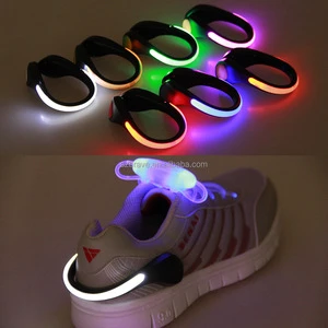 Reflective Running Gear Luminous Shoe Clip LED Flash Shoe Safety Clip Lights for Runners & Night Running Gear