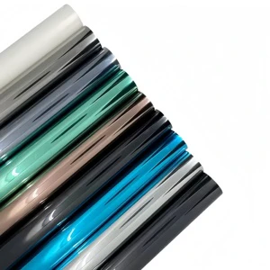 High Quality Building Film Silver Green Privacy Protection Film Self-adhesive Window Tinting Building Decorative Film