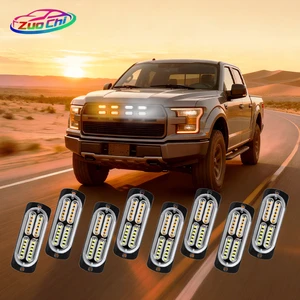 Wireless Remote Control Car Grille Light LED Front Grill Lamp with Remote Multiple Lighting Effects Easy Install