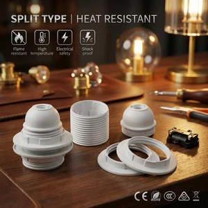 Black Bakelite E27 Lamp Holder Vintage Light Bulb Socket for Industrial Pendant DIY Projects High Heat Resistance 250V 4A Safe