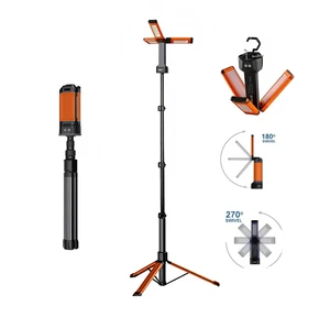 1600LM COB Tripod Work Light Rechargeable Magnetic Hook Waterproof Folding Telescopic Customizable Emergency Workshop Portable