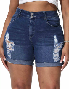 Denim Women's Regular Jeans Shorts Color Short Denim Ripped Jean Women Tight Jeans Denim Shorts Wholesale