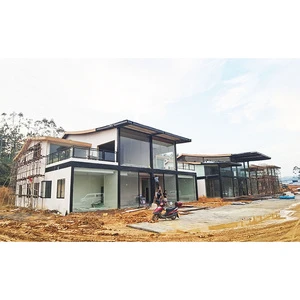 Low Cost and Fast Assembly Light Steel Structure Prefabricated Luxury Villa WPC Home Decor