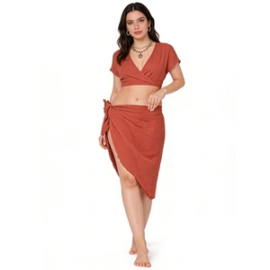 100% Cotton One Size Fits All Women Beach Wrap Sarong Swimsuit Cover Ups