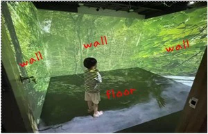 Hot Sale Immersive Animals Zoo 5d Wedding Venue 3D Hologram Projector Interactive Wall/Floor Projection for bar
