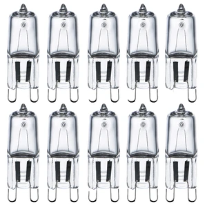High Temperature 220V 18W/28W/42W G9 Glass Halogen Bulb For Oven Air Fryer Explosion Proof Ra100 270 Beam Angle 210-850LM 2700K