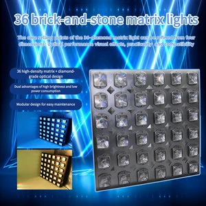 Cost-Effective 36pcs LED Matrix Light DMX512 Control RGB LEDs Wide Voltage Temperature Design CE/ROHS Certified Supports OEM