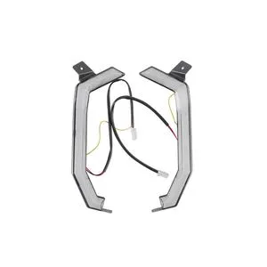 YongJin Front Fang Grille Light LED Accent Signature Light with Yellow Turn signal Light for yamaha RMAX 1000