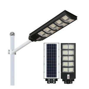 Garden Remote Solar Street Light IP65 Rated Battery-Powered ABS Plastic 90W/120W/150W All-in-One Outdoor LED Road Use