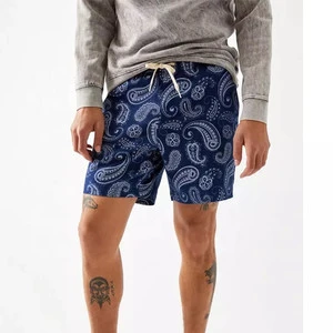 Mens Swim Trunks Beach Shorts Double Layers Swim for Men Sublimated 5 Inch Inseam Board Shorts Mesh Lining Inside