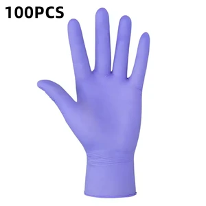 OEM Disposable Safety Nitrile Gloves CE Certified Food Grade 240mm Length Latex Free Tattoo Gloves