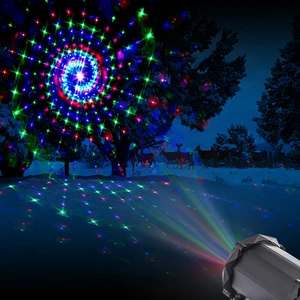 Unique Gift Light 3d RGB 16 Patterns Laser Festival Lights Projector for Outdoor Indoor Decorations