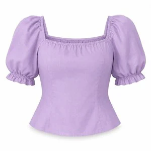 Women's Vintage Cotton Short Sleeve T-Shirt Tops Solid Color Pinup Backless Design Plus Size for Spring and Summer