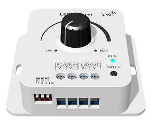 SKYDANCE V1-KS 12-48VDC 8A 1channel Rotary RF2.4G Wireless LED Dimmer