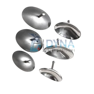 High Quality 6pcs Corneal Eye Shield Protector Set, Manual Steel Class I Reusable Laser Eye Shields Plastic Surgical Instruments