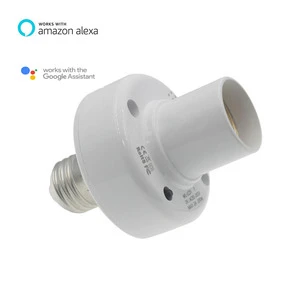 Tuya Wifi Smart E27 Bulb Lamp Holder Adapter Socket Work with Alexa and google Home