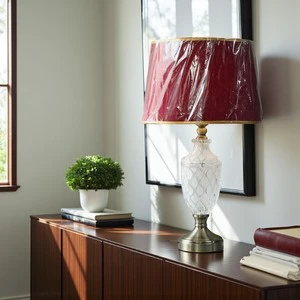 Trending Custom Design Simple LED Glass Table Lamp Warm White Light Customizable Color for Interior Decoration Ambient Lighting