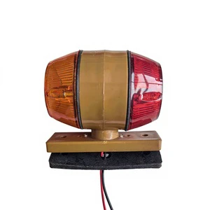 Construction Machinery Arm Light Crane Truck Working Light Engineering Vehicle Signal Warning Lamp Red+Amber 24V 42W Always