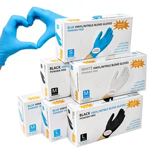 100-Piece Disposable Eco-Friendly Safety Gloves 4 Mil Black Plastic for Nail Beauty & Home Cleaning