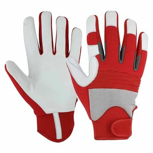 Custom Logo New Style Mechanic Safety Gloves Heavy-duty Industrial Anti-static Anti-slip Made Goatskin Leather Abrasion Heat