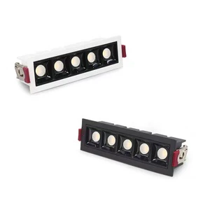 New Design 3000k 4000k Recessed Led Grille Light Anti-glare 3w 10w 12w 15w 30w Linear Grille Spotlight