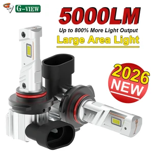 9005 HB3 LED Fog Light Bulbs 30W Fanless 5000LM DRL Daytime Running Light 6000K White Wireless Non-Polarity Mini Lamps