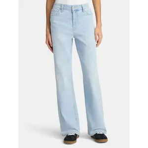 New Style Womens Flared Slim Fit Casual Stretch High Waist Denim Jeans Premium Fashion Pants