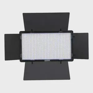 Professional Dual Battery 12V IP65 Rated Chrome LED Video Photography Light Black RGB 600 LEDs 6000K Daylight Alert