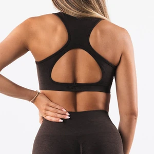New Arrivals Women Yoga Gym Sports Bra Custom logo High Impact Seamless Sports Yoga Bra for Women