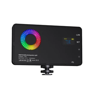 Rgb Camera Led Video Light Led Portable Light For Cell Phone Vlogging Dimmable Camera Light