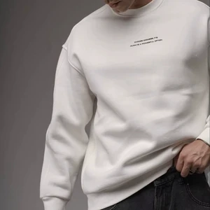 Men Long Sleeve Quarter-Zip Canvas Blank Design Solid Color Slim Fit Casual Fashion Top Streetwear Autumn Spring Trendy Clothing