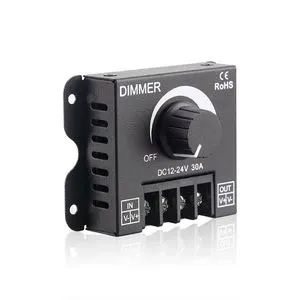 High Power LED Strip PWM Dimming Controller Monochrome LED Dimmer Remote Control Rotating Rotary LED Knob Strip Light Dimmer