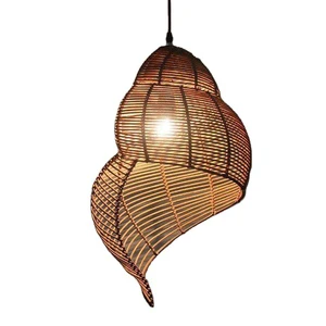 Modern Handmade Bamboo Ceiling Pendant Light for Restaurant Hotel Home Decoration