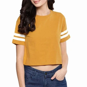 Plus Size Women cropped T Shirt in Wholesale Price women's shirt OEM ODM service quick dry best price womens tee sihrts