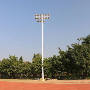 Tengfei High Mast Light Pole 30M IP66 for Roads and Stadiums with Aluminum Body HID Light Source Wind Speed 160KHM