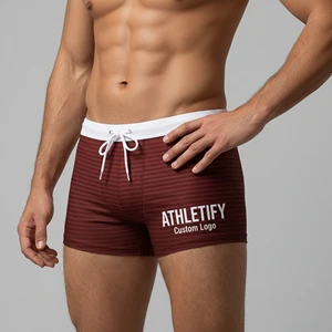 Custom Men's Swimming Trunks Beach Shorts-Personalized Printed Logo Quick-Dry UPF50+ Comfortable Summer Sport Swimwear