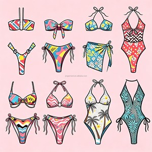 2026 New Swimwear Manufacturer Bulk Custom Bikini With Logo Three Piece Swimsuit Women High Quality Bathing Suits